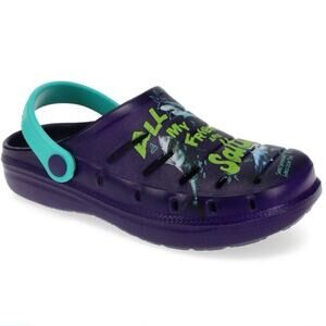 NWT Rugged Shark Boys' EVA Swivel Strap Clogs discovery shark week size 1